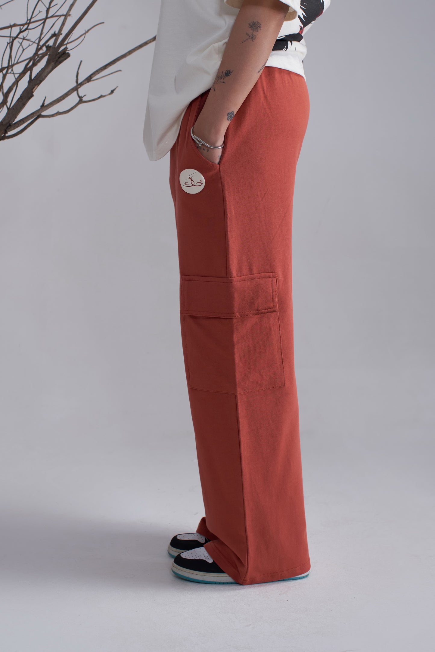 Rust Wide Leg Trouser