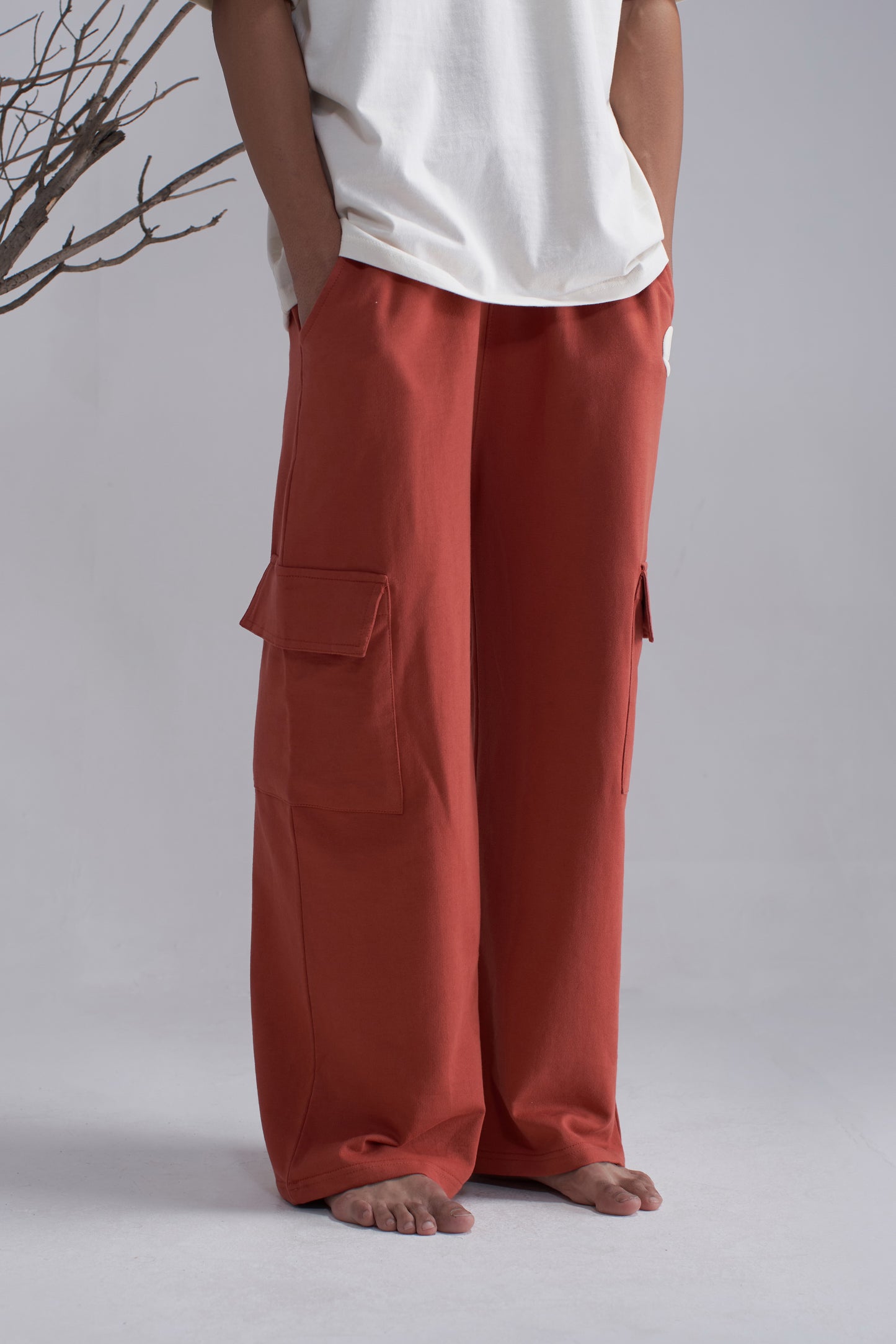 Rust Wide Leg Trouser