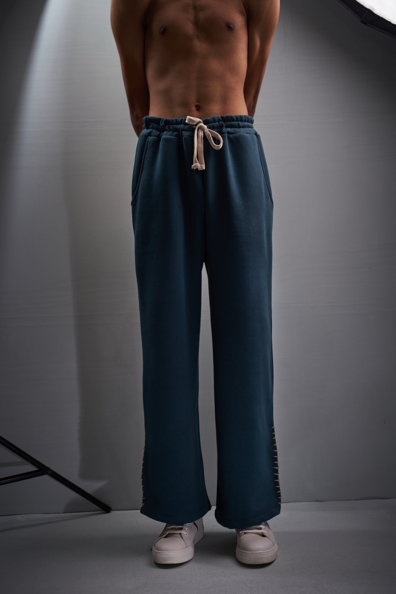 Teal Green Wide Leg Trouser